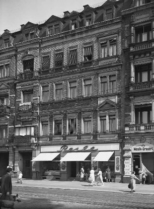 Dresden-Neustadt, Königsbrücker Straße 66, Straßenansicht des Geburtshauses von Erich Kästner
