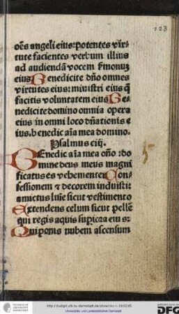 Psalmus ciii.