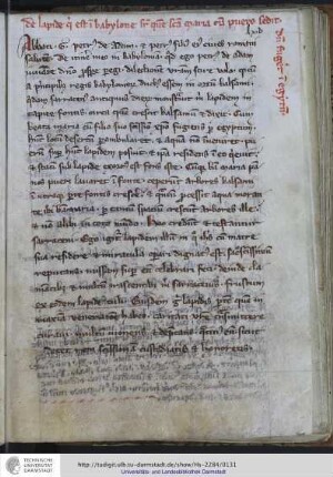 Petrus de Adam: De lapide super quem Sancta Maria cum puero sedit, epistola