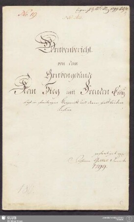 Grubenbericht von dem Grubengebäude Kom Sieg mit Freuden Erbst. liegt in Freiberger Bergamts und deren Halsbrükner Refier - 17.6285 4.