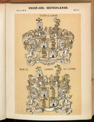 Taf. 51. Grafen zu Lynar. - Moritz Ludwig Grf. z. Lynar.