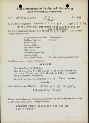 Sörgel, Leonhard