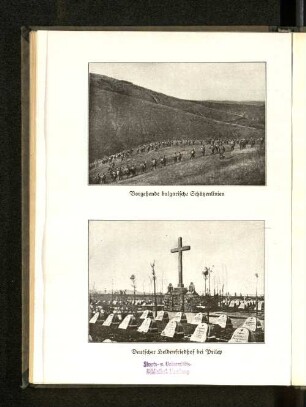 Vorgehende bulgarische Schützenlinien und Deutscher Heldenfriedhof bei Prilep
