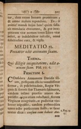 315-325, Meditatio 58 - 59