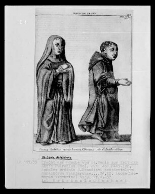 Tracht der Mönche von Saint Denis zur Zeit des Abtes Fulrad