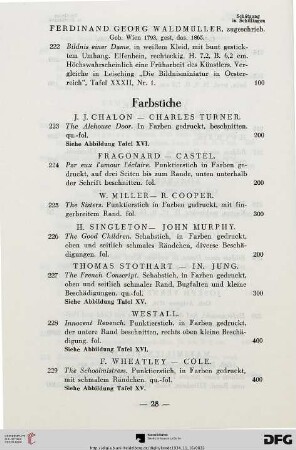 Farbstiche (Nr. 223-229)