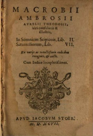 In somnium Scipionis libri duo
