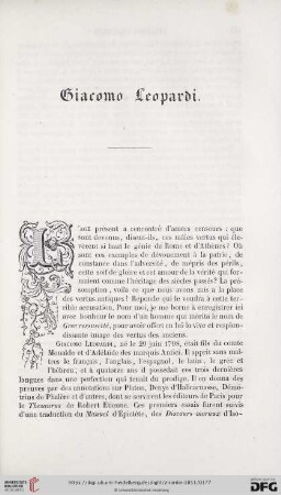 Giacomo Leopardi
