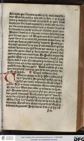 Voluntas quippe dei sit super. Ista est distinctio xlvii huius primi libri, in qua magister postquam egit de quibusdam que divine voluntatis effectum videntur impedire, agit de divine voluntatis effectum adimpletione.