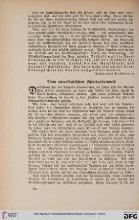 27: Vom amerikanischen Sportgeheimnis