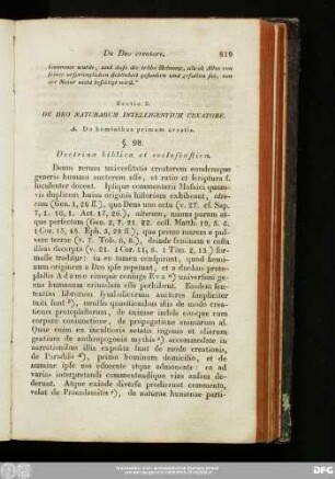 Sectio 2. De Deo Naturarum Intelligentium Creatore.