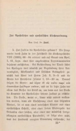 355-374 Zur Apostellehre und apostolischen Kirchenordnung
