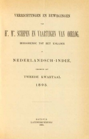 Tweede kwartaal 1895