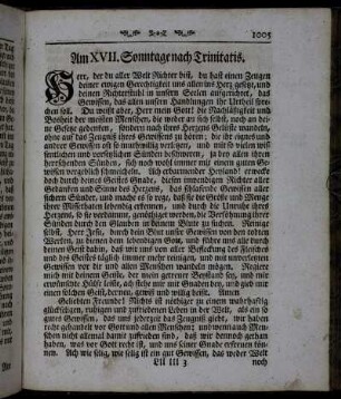Am XVII. Sonntage nach Trinitatis. - Am XVIII. Sonntage nach Trinitatis.