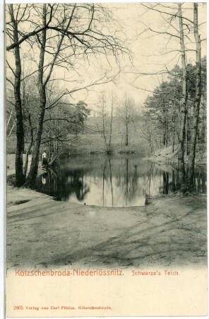 Kötzschenbroda. Niederlößnitz, Schwarzes Teich