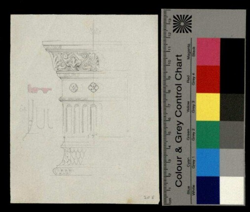 Eckpilaster mit Gesims