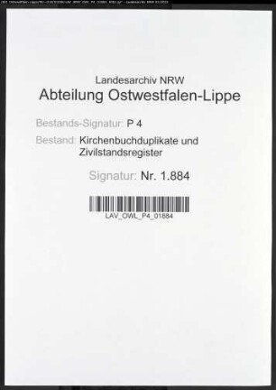 Kirchenbuchduplikat der katholischen Gemeinde Hellinghausen (GHT 1841). (Gemeinde: Hellinghausen, katholische Gemeinde)