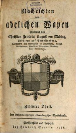 Nachrichten von adelichen Wapen, 2