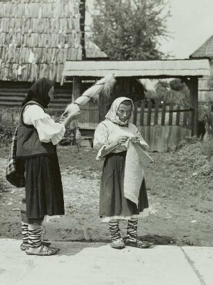 Flachsspinnerin, Maramures, Rumänien, 1970