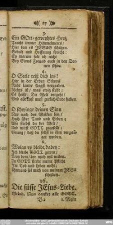 16. Die süsse Jesus-Liebe.