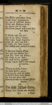 16. Die süsse Jesus-Liebe.