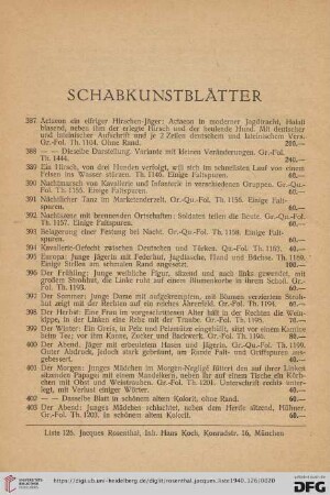 Schabkunstblätter (Nr.387-444)