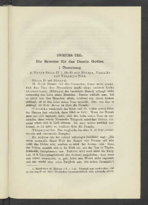 Zweiter Teil Die Beweise für das Dasein Gottes