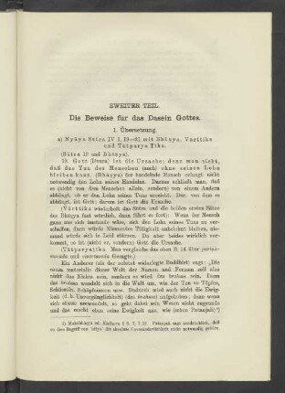 Zweiter Teil Die Beweise für das Dasein Gottes