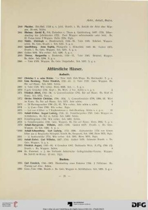 Altfürstliche Häuser (Nr. 2867-2977)