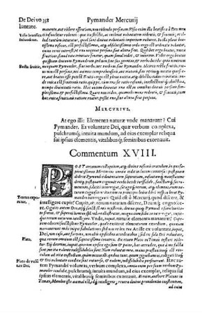 Commentum XVIII.