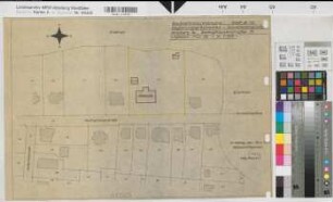 Arnsberg, Regierung, Dienstvilla, Lageplan, Baubestandszeichnung