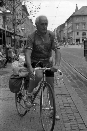 Weltreise des 68jährigen Euclide Presenzini aus Italien mit dem Fahrrad