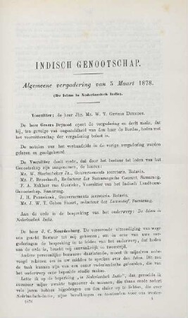 Algemeene vergadering van 5 Maart 1878