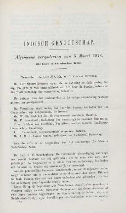 Algemeene vergadering van 5 Maart 1878