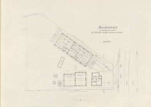 Grundriss: Betriebsbahnhof der elektrischen Strassenbahn Gr. Lichterfelde-Steglitz-Lankwitz-Südende
