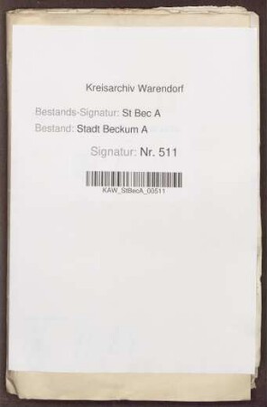 Quittungen des Klosters Blumenthal