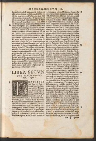 Liber Secundus Machabaeorum.