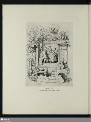 „Mi Himmel“. Holzschnitt aus „Fürs Haus“ (1859)