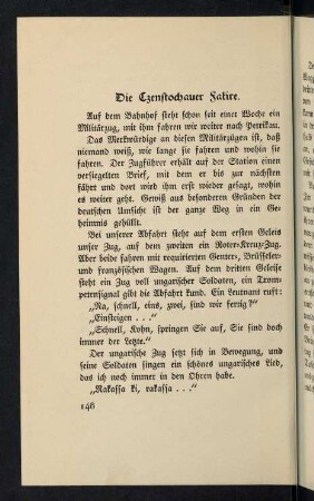 148-170, Die Czenstochauer Fakire - Lodz