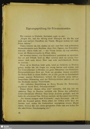 Eignungsprüfung für Privatsekretäre