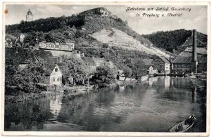 Jahnhaus mit Schloß Neuenburg in Freyburg a. Unstrut