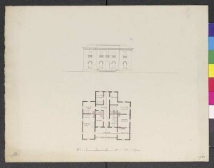 Zweiter Entwurf eines Landhauses für "Mons. Martin Holterman" (Jonsered), zweiter Plan