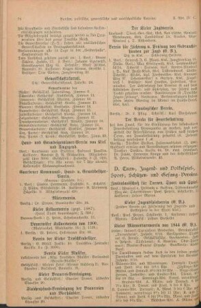 D. Turn-, Jugend- und Volksspiel-, Sport-, Schützen- und Gesang-Vereine.
