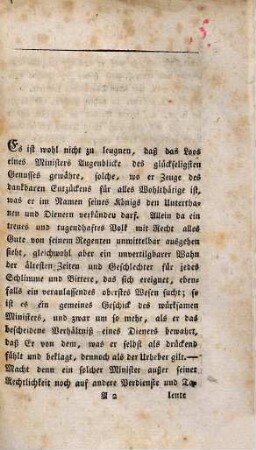 Der Minister Graf von Montgelas unter der Regierung König Maximilians von Baiern