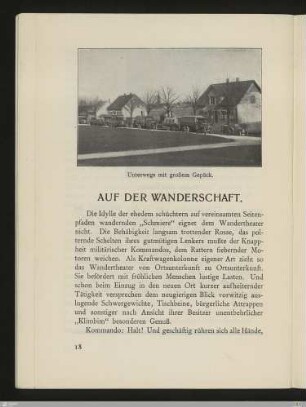 Auf der Wanderschaft