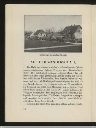 Auf der Wanderschaft