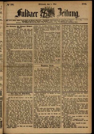 Ausgabe vom Mittwoch, den 05. Mai 1886.