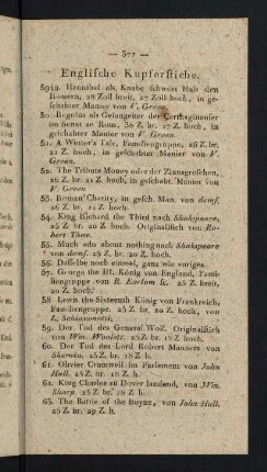 377-381, Englische Kupferstiche. - Französische und Deutsche Kupferstiche.