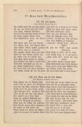 IV. Aus dem Menschenleben