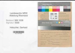 Entnazifizierung Gerhard Hobucher , geb. 11.02.1901 (Angestellter)